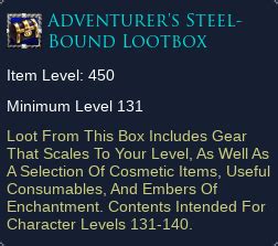 steel bound loot box vendor|adventurer's steel bound loot box.